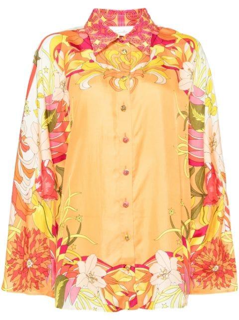 floral-print silk shirt by CAMILLA