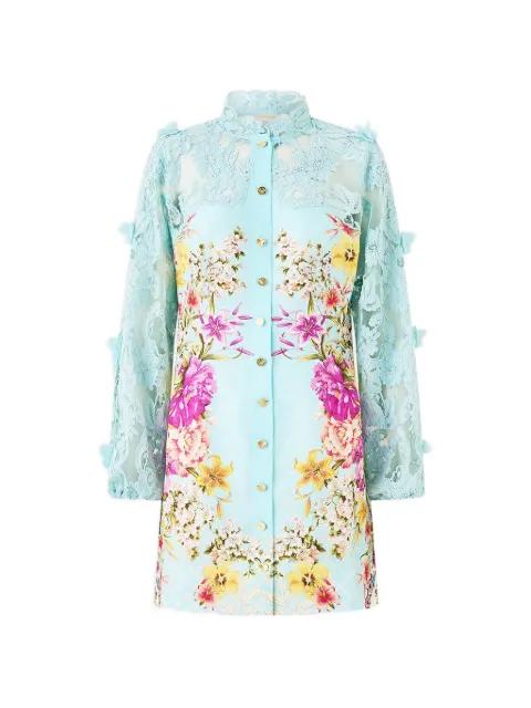 lace sleeve floral dress by CAMILLA