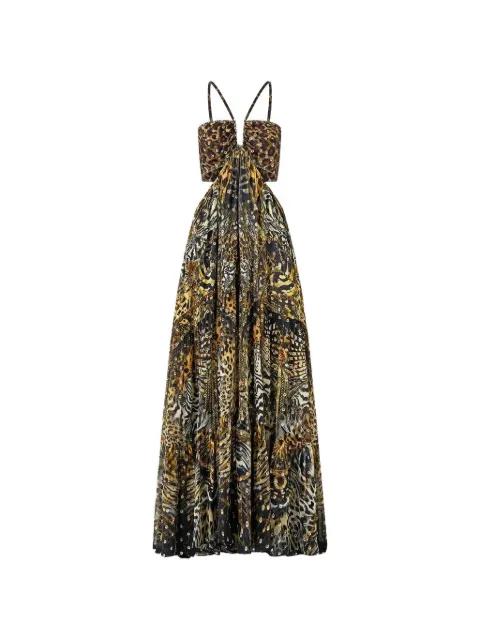 leopard-print cut-out maxi dress by CAMILLA