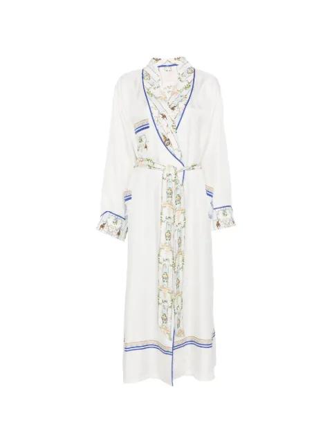 print-detail belted midi dress by CAMILLA