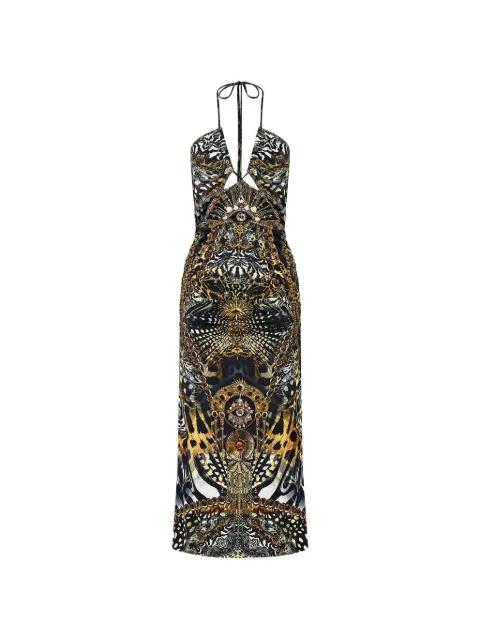 sleeveless halterneck maxi dress by CAMILLA