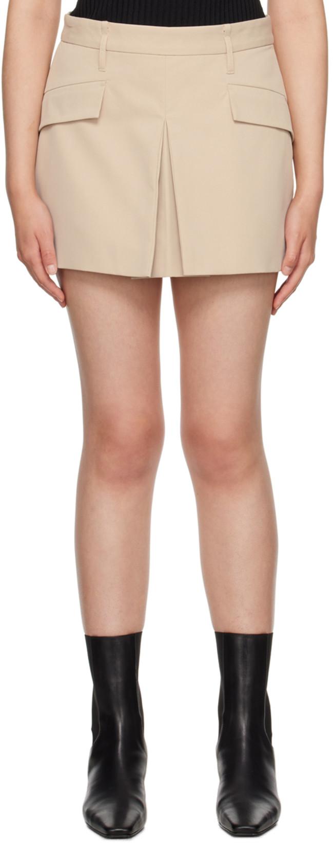 Beige Simona Miniskirt by CAMILLA&MARC