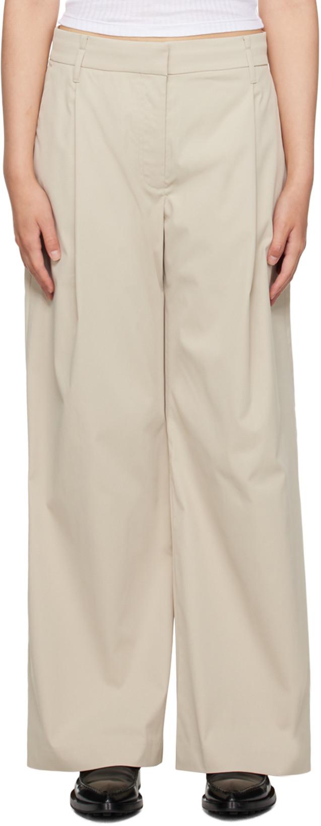 Beige Simona Pants by CAMILLA&MARC