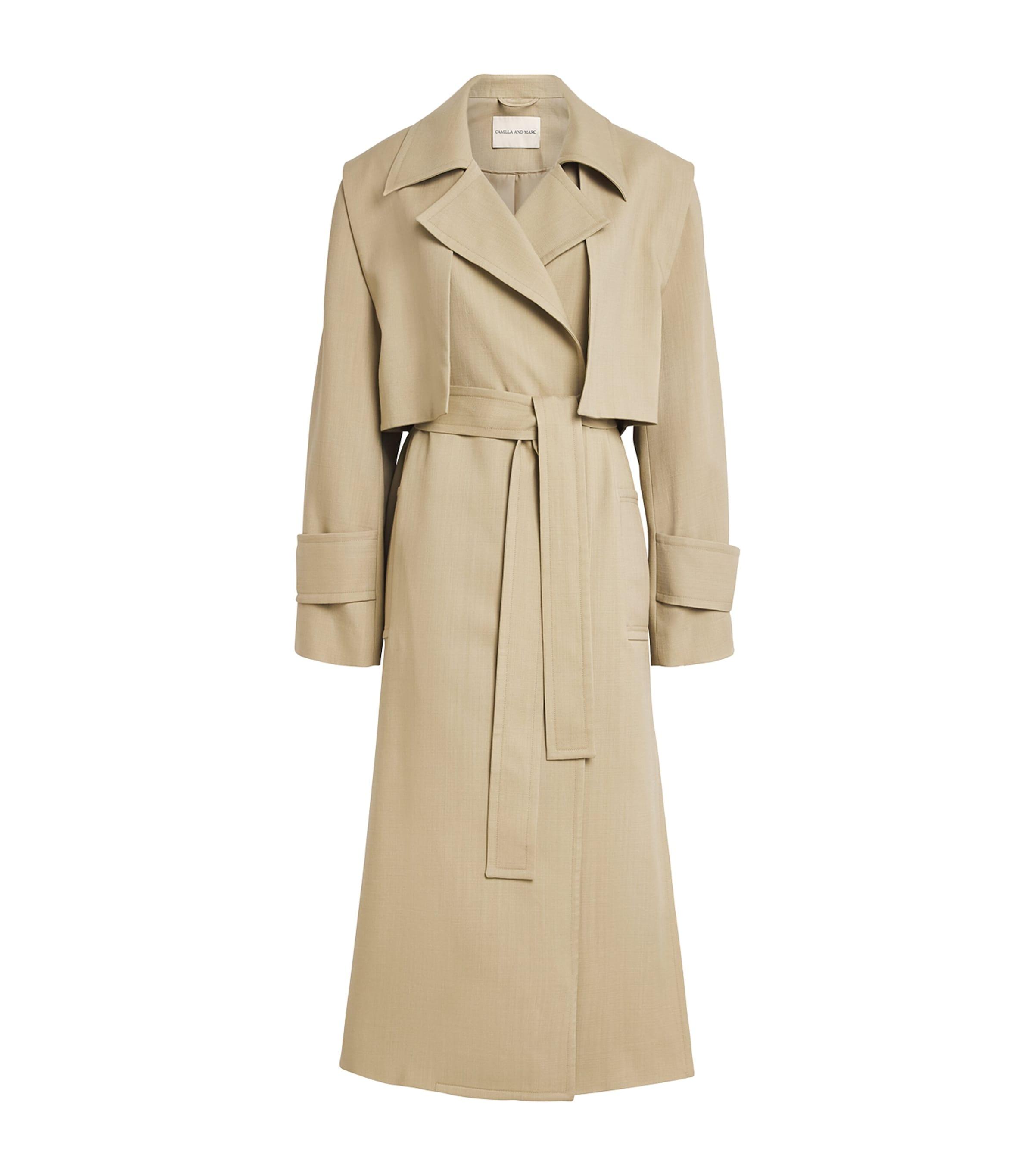 CAMILLA AND MARC Wool Omar Trench Coat by CAMILLA&MARC