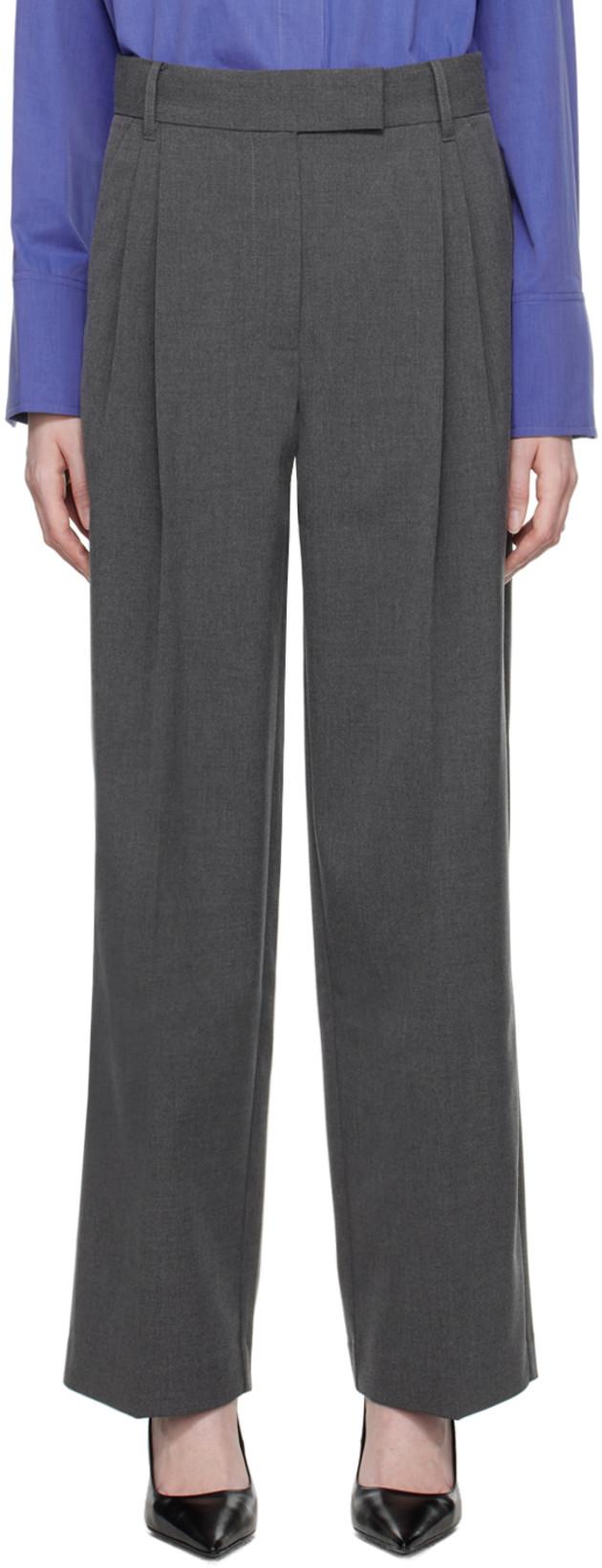 Gray Orla Trousers by CAMILLA&MARC