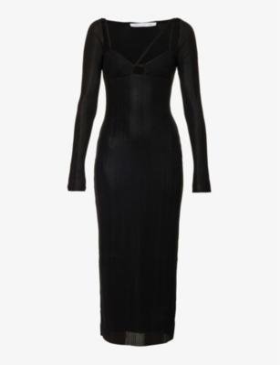 Verner long-sleeved woven midi dress by CAMILLA&MARC
