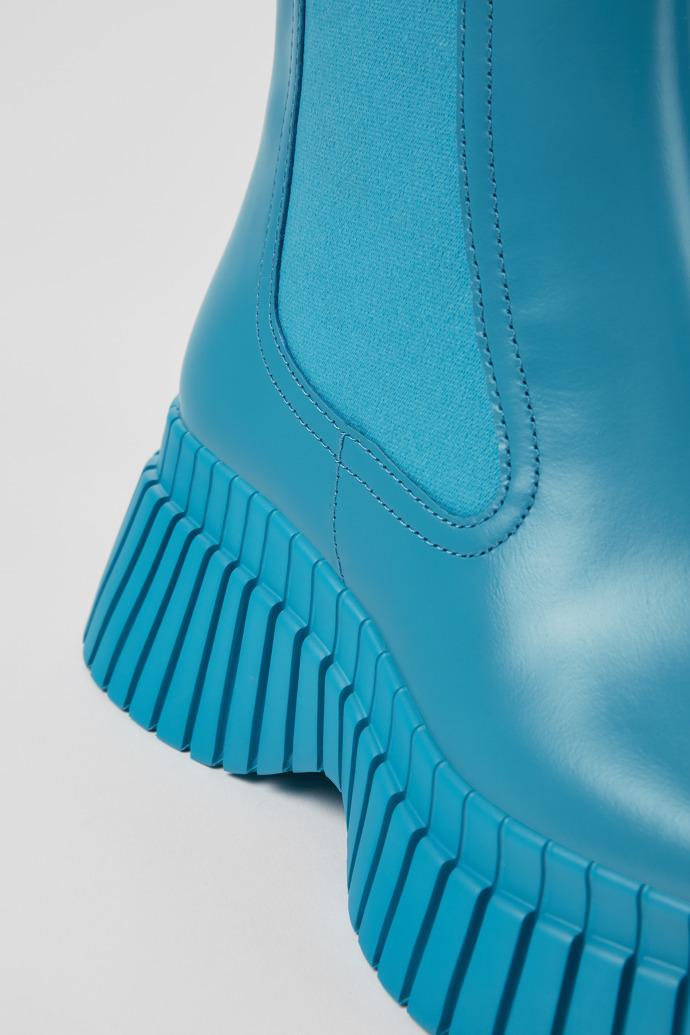 BCN Blue leather boots for women by CAMPER