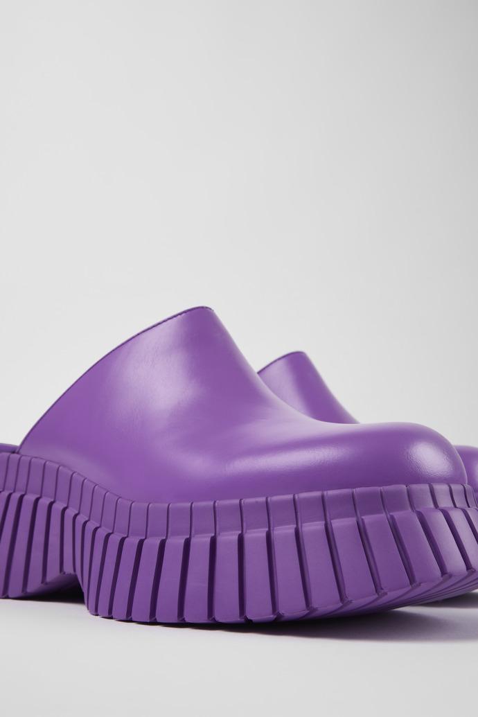 BCN Purple Leather Clog for Women by CAMPER