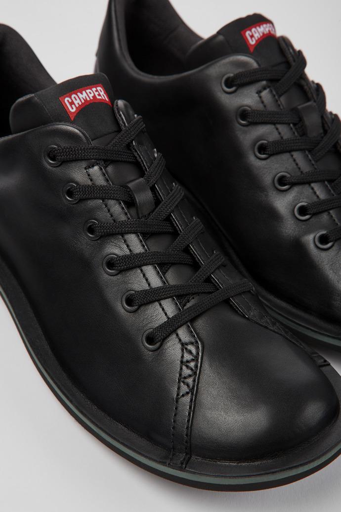 Beetle Black Leather Shoes for Men. by CAMPER