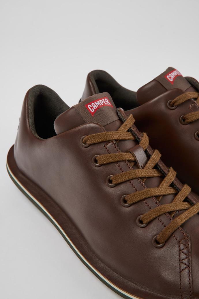 Beetle Brown leather shoes for men by CAMPER