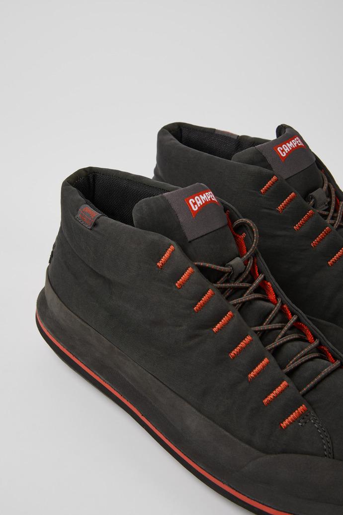 Beetle Dark gray textile and nubuck ankle boots for men by CAMPER