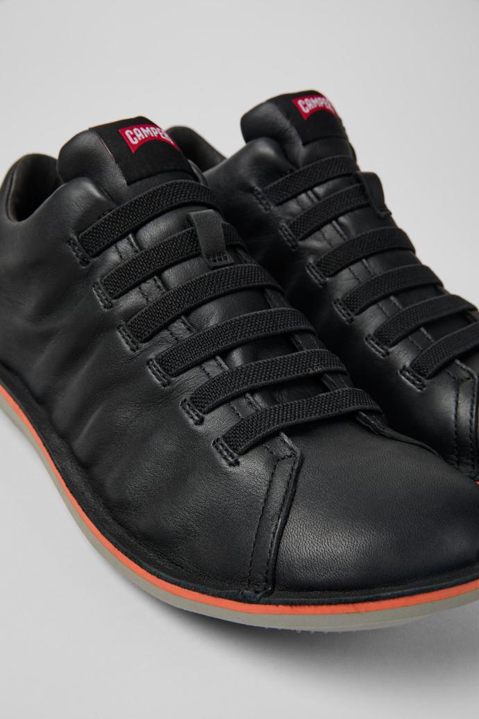 Beetle HYDROSHIELD® Black leather sneakers by CAMPER