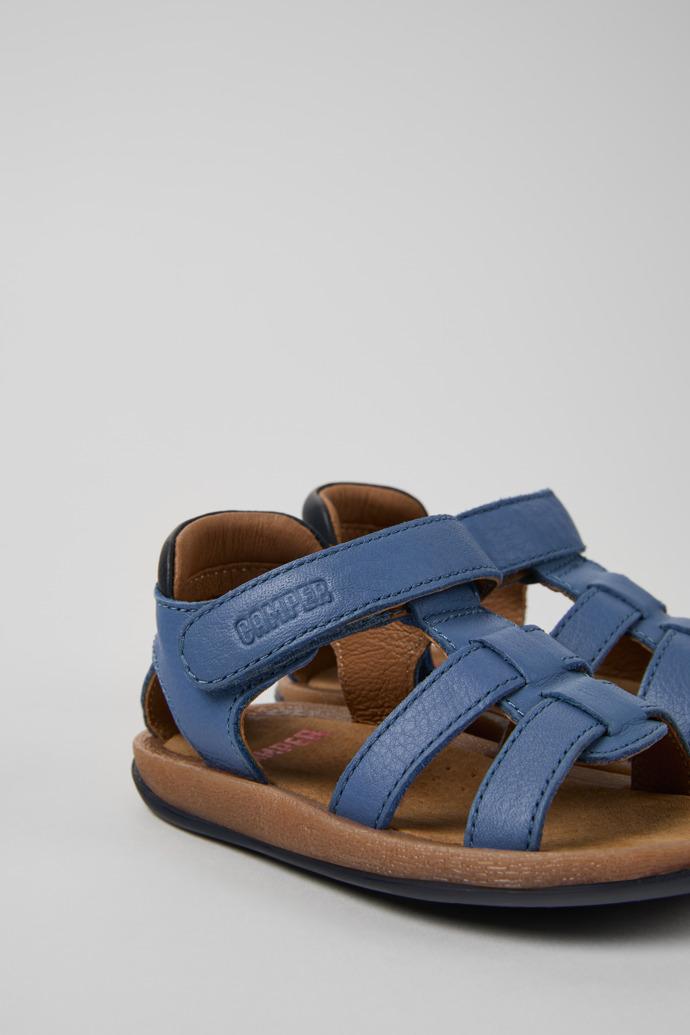 Bicho Blue Leather Kids' Sandal. by CAMPER