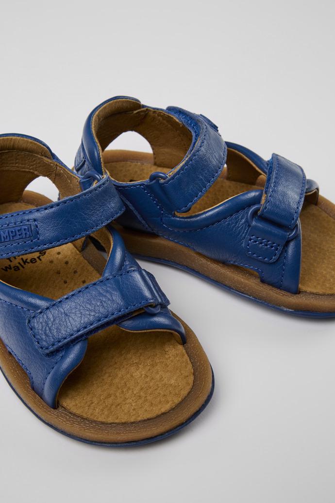 Bicho Blue leather sandals for kids by CAMPER