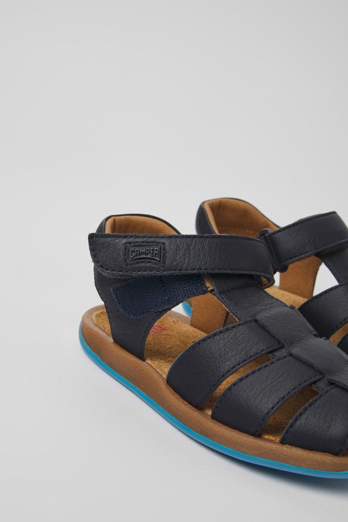 Bicho Blue leather sandals for kids by CAMPER