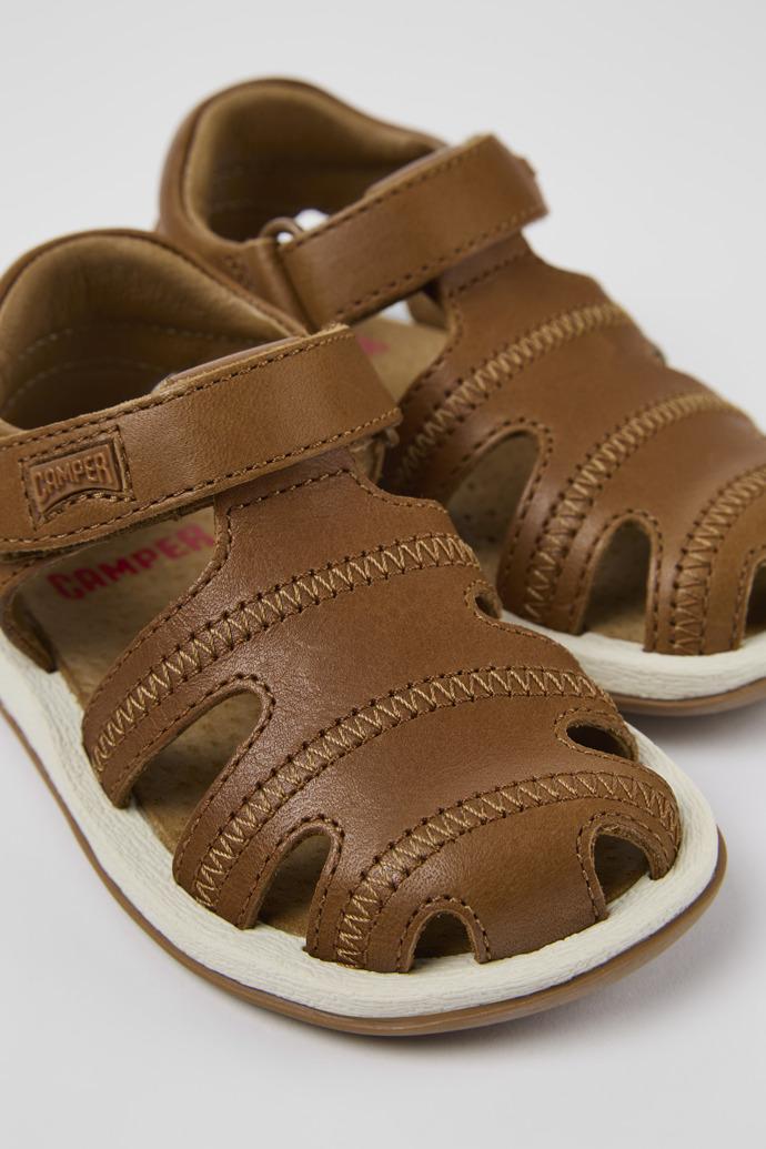 Bicho Brown Leather Sandal by CAMPER