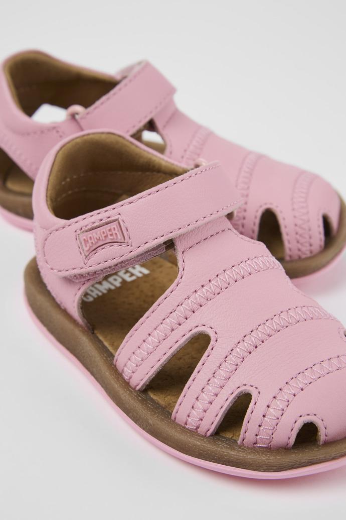 Bicho Pink Leather Sandal by CAMPER