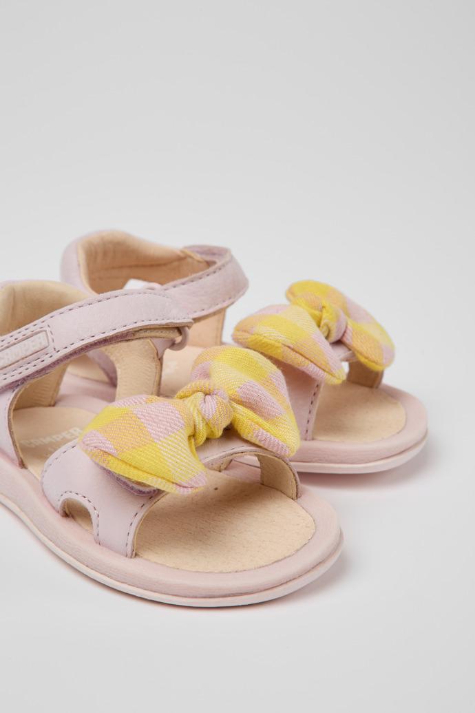 Bicho Pink and yellow sandals for kids by CAMPER