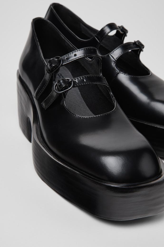 Billie Black Leather Moccasins for Women. by CAMPER
