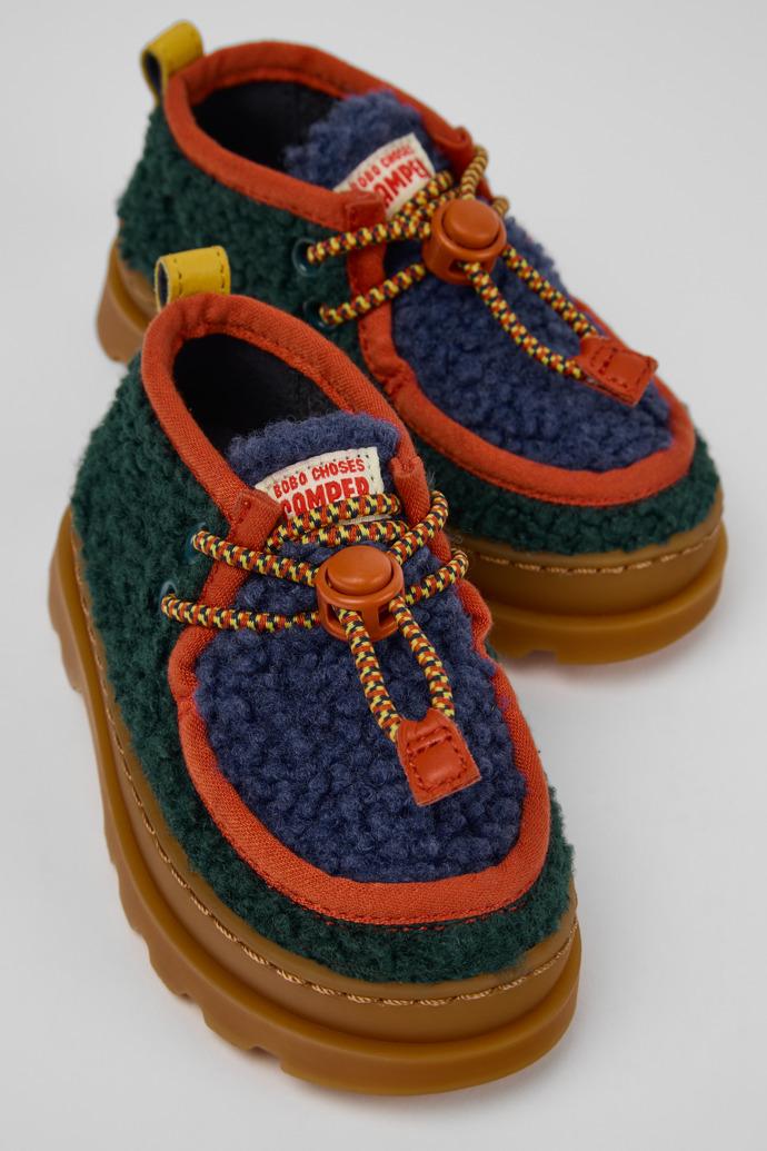 Bobo Choses x Camper Multicolor Textile and Leather Ankle Boots for Kids. by CAMPER
