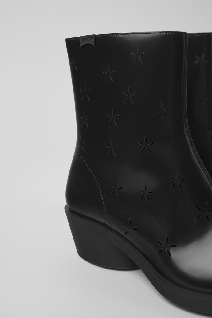 Bonnie Black leather boots for women by CAMPER