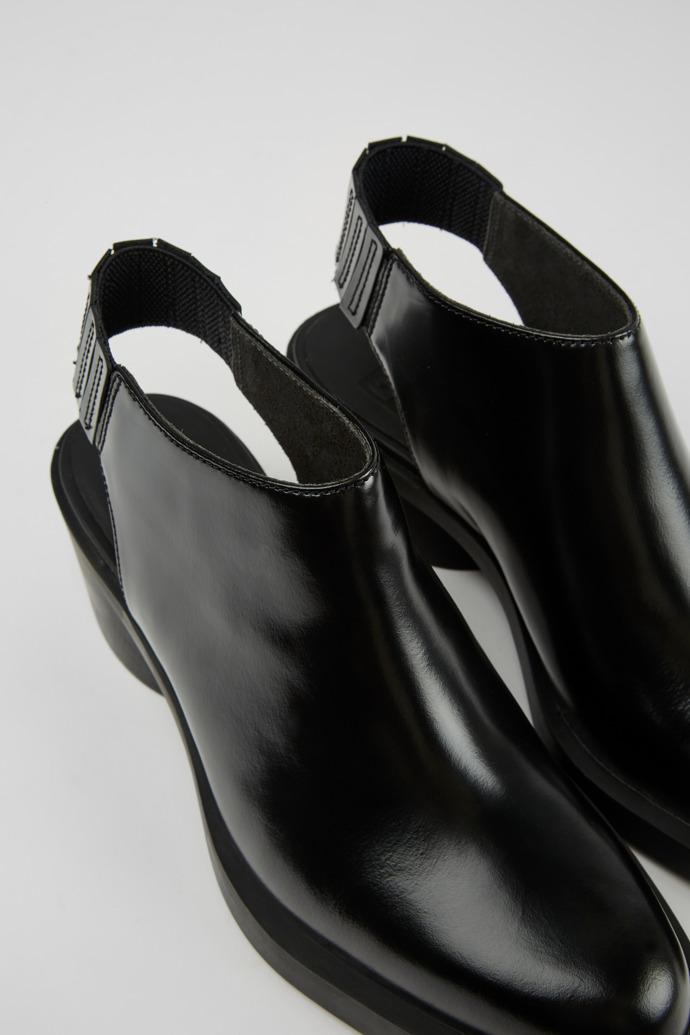 Bonnie Black leather heels for women by CAMPER