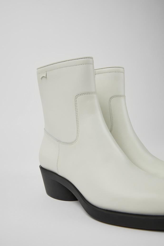 Bonnie White leather ankle boots for women by CAMPER
