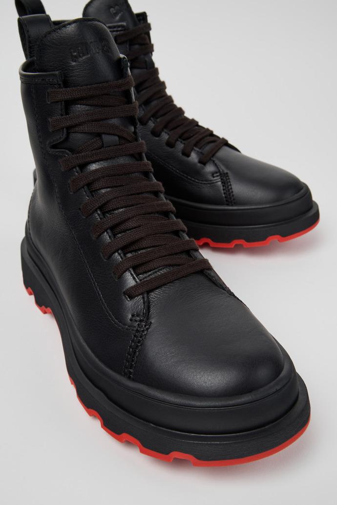 Brutus+ Black Leather Mid Boots for Women. by CAMPER