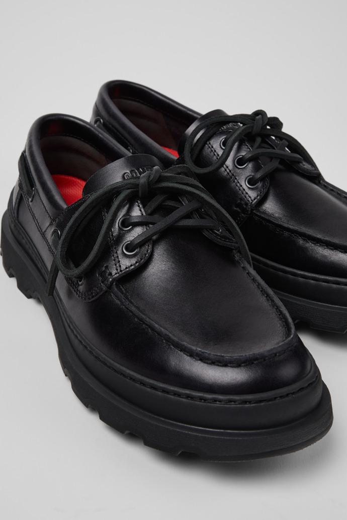 Brutus+ Black Leather Moccasins for Men. by CAMPER