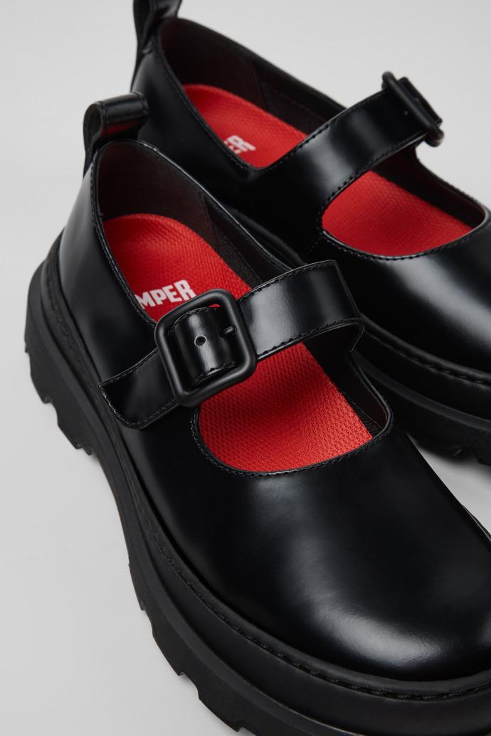 Brutus+ Black Leather Moccasins for Women. by CAMPER