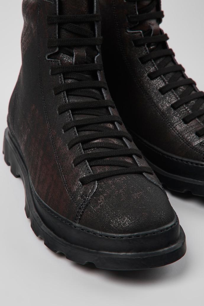 Brutus Black-brown brushed nubuck boot for men by CAMPER
