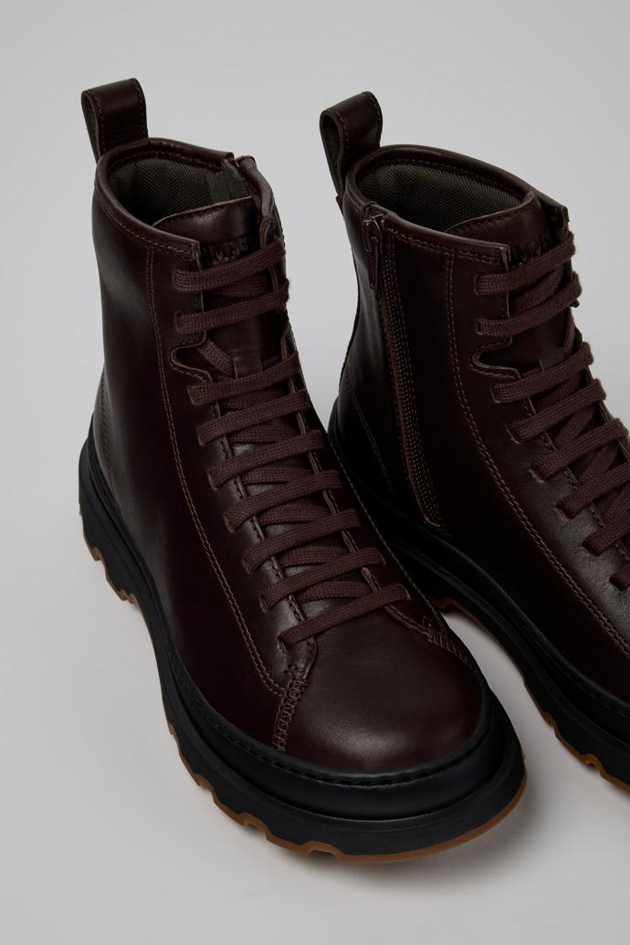 Brutus+ Brown Leather Mid Boots for Women. by CAMPER