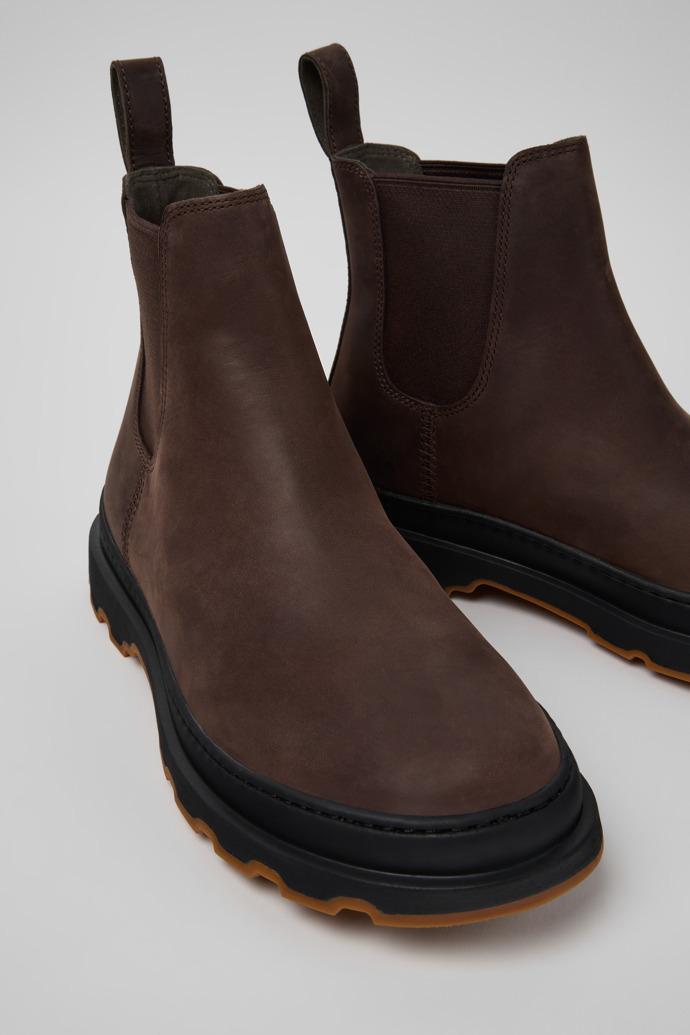 Brutus+ Brown Nubuck Ankle Boots for Men. by CAMPER