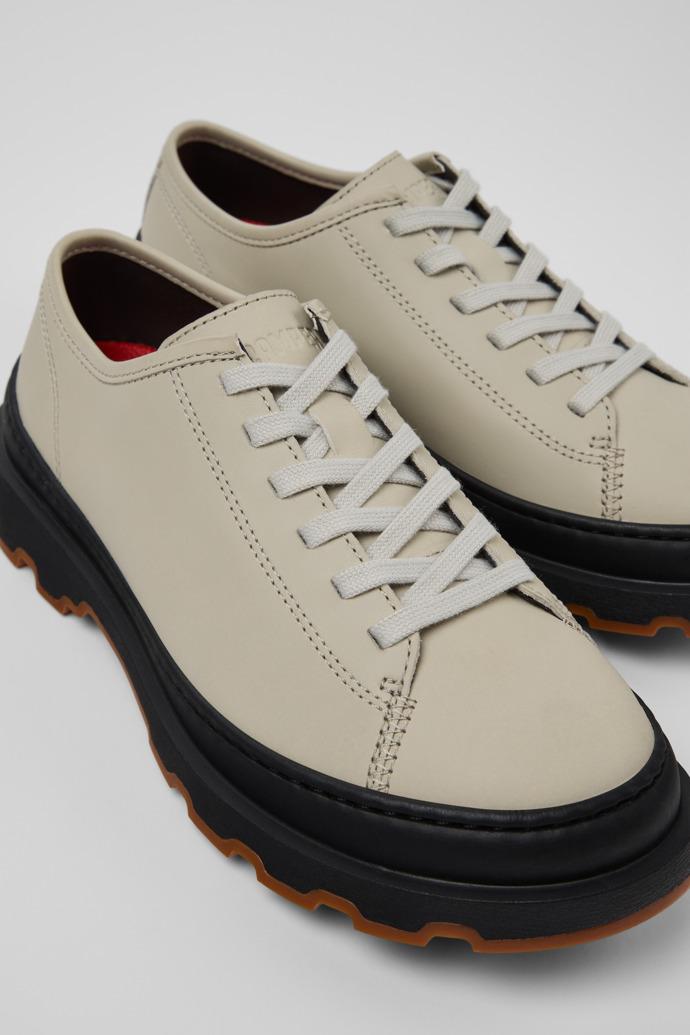 Brutus+ Gray Leather Shoes for Women. by CAMPER