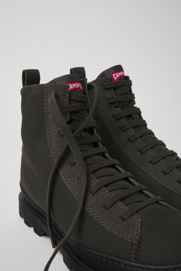 Brutus Gray textile and nubuck ankle boots for women by CAMPER