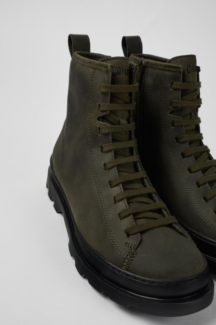 Brutus Green lace-up boots for women by CAMPER