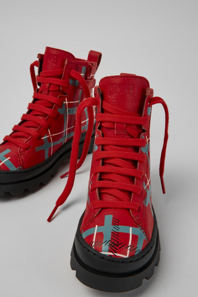 Brutus Multicolor lace up leather boots by CAMPER