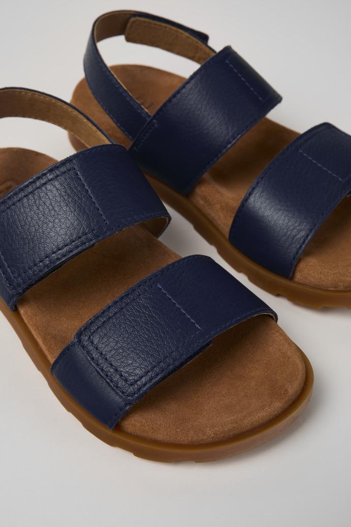 Brutus Sandal Blue Leather 2-Strap Sandal by CAMPER
