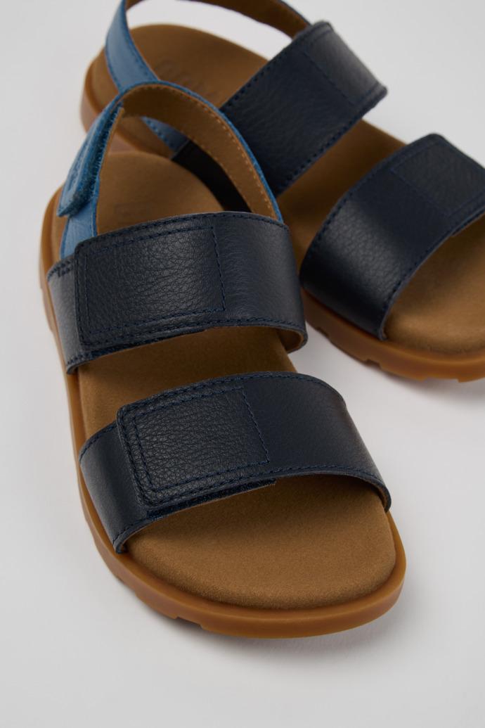 Brutus Sandal Blue Leather Kids' Sandals. by CAMPER