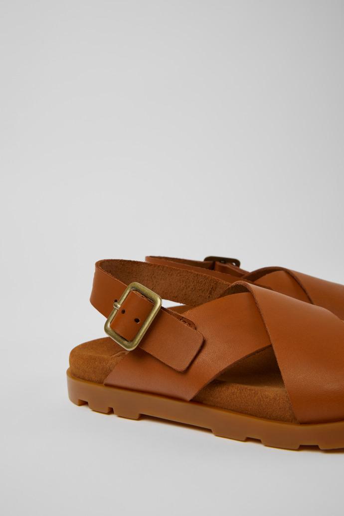 Brutus Sandal Brown leather sandals for kids by CAMPER