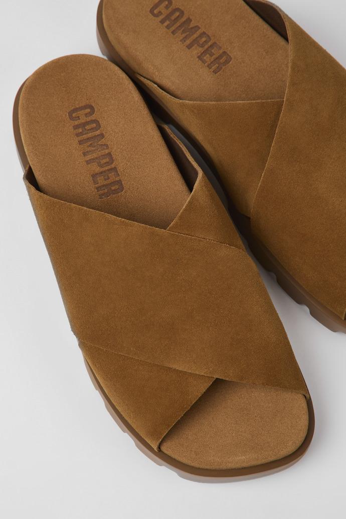 Brutus Sandal Brown nubuck sandals for men by CAMPER