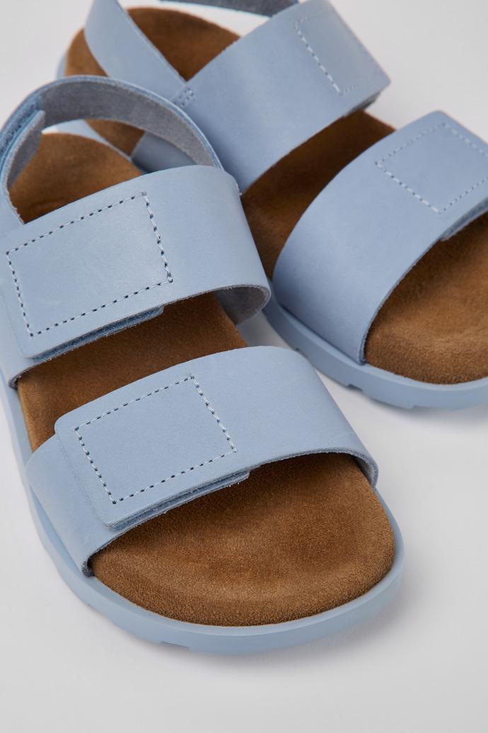 Brutus Sandal Light blue leather sandals for girls by CAMPER