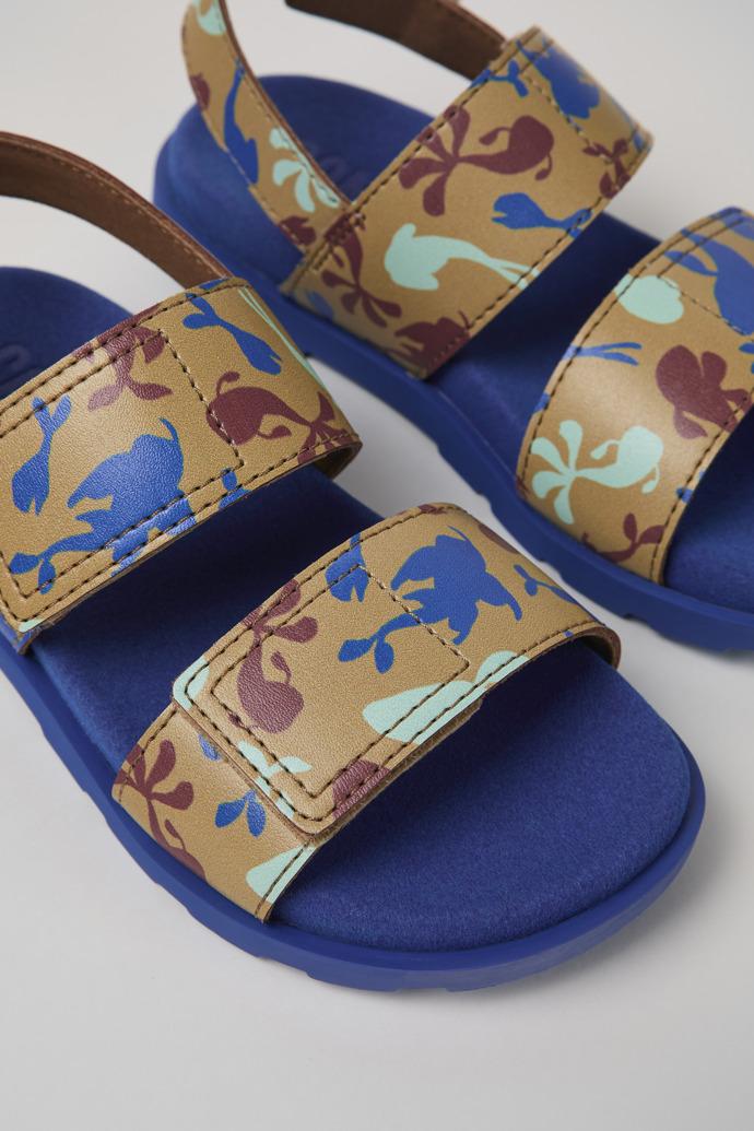 Brutus Sandal Multicolored Leather 2-Strap Sandal by CAMPER