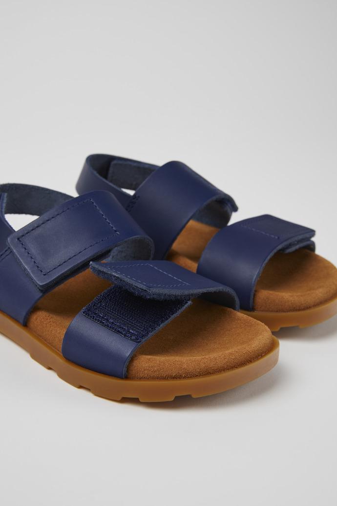 Brutus Sandal Navy blue leather sandals for kids by CAMPER