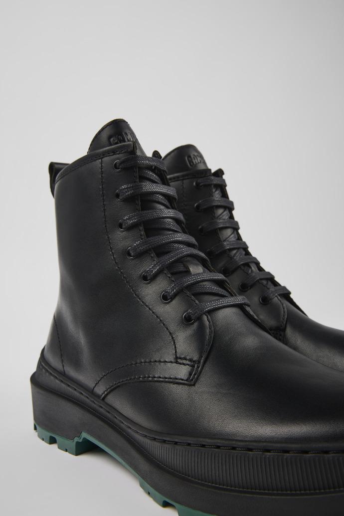 Brutus Trek Black leather boots for women by CAMPER