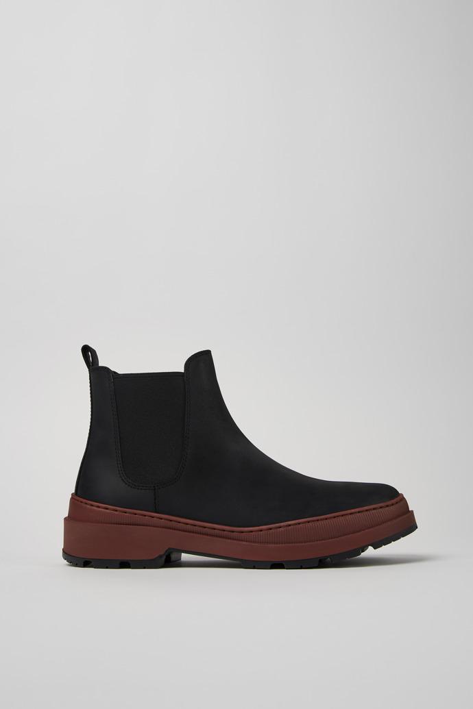 Brutus Trek Black nubuck ankle boots for men by CAMPER