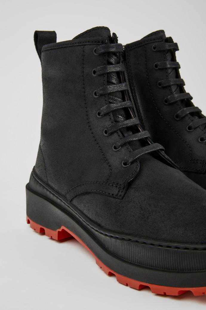 Brutus Trek Black nubuck ankle boots for women by CAMPER