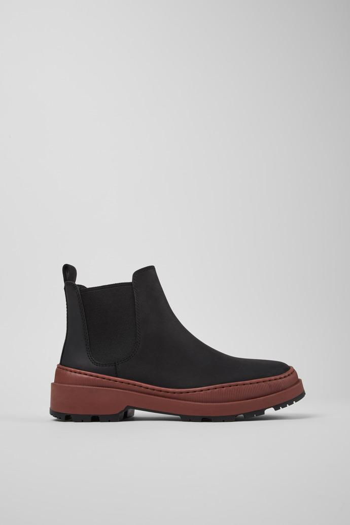 Brutus Trek Black nubuck ankle boots for women by CAMPER