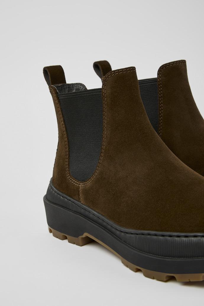 Brutus Trek Brown nubuck ankle boots for women by CAMPER