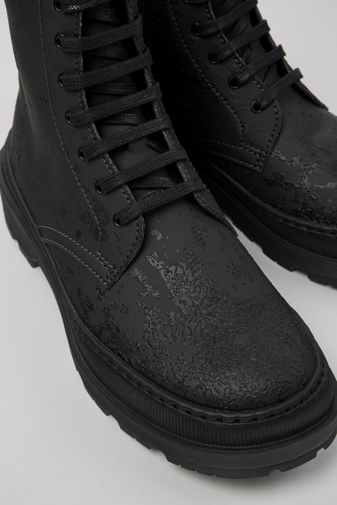 Brutus Trek Gray and black leather boots for women by CAMPER